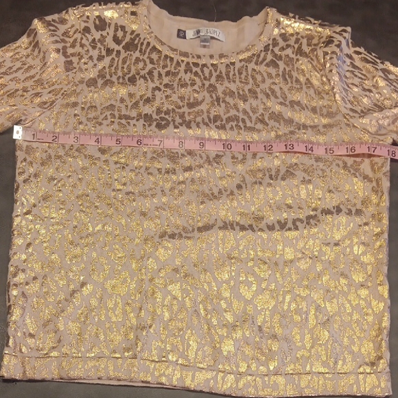 NEW! Jennifer Lopez Pink Leopard Print Blouse - Picture 9 of 10